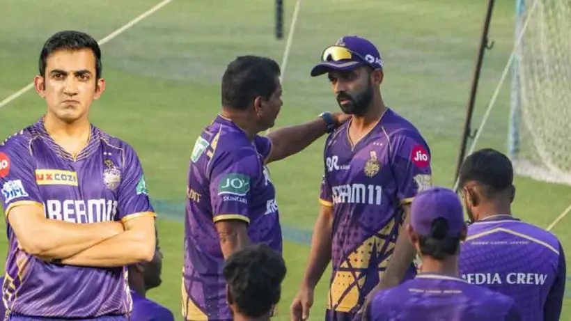 rr-vs-kkr-ipl-2025-ajinkya-rahane-most-fours-record-gautam-gambhir-guwahati