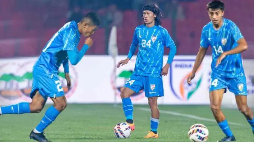 indian-football-team-three-debuts-maldives-match