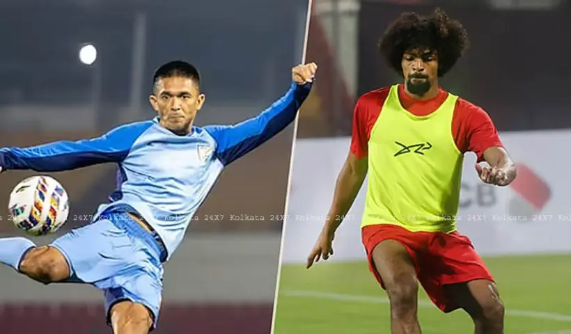 India vs Bangladesh in AFC Asian Cup 2027 Qualifiers at Shillong Sunil Chhetri vs Hamza Choudhury