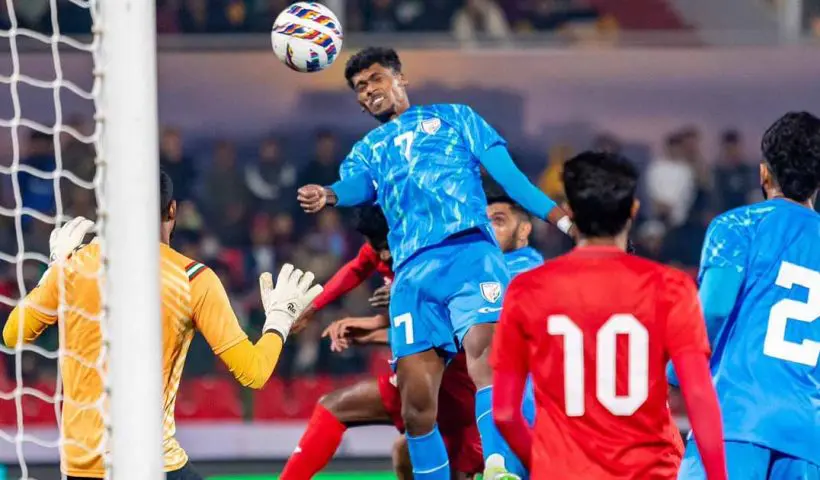Liston Colaco Reacts After Scoring First Goal for India in National Team Jersey