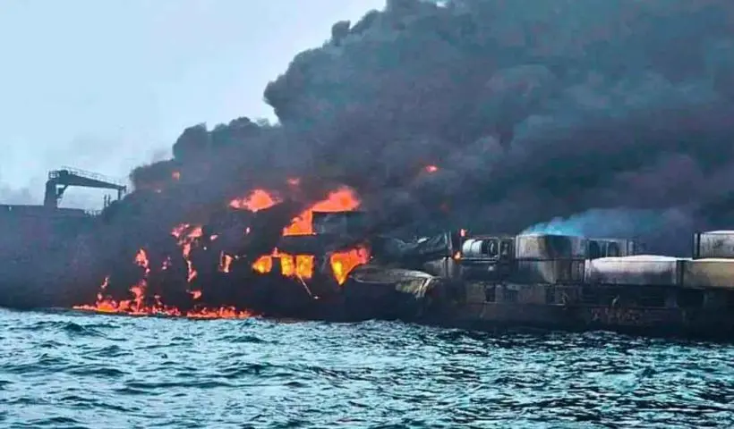 North Sea Ship Collision