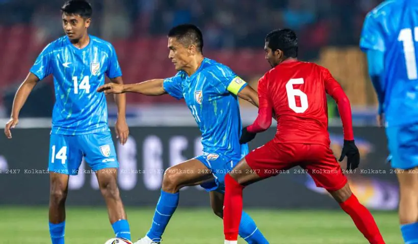 Sunil Chhetri as captain of India Football Team