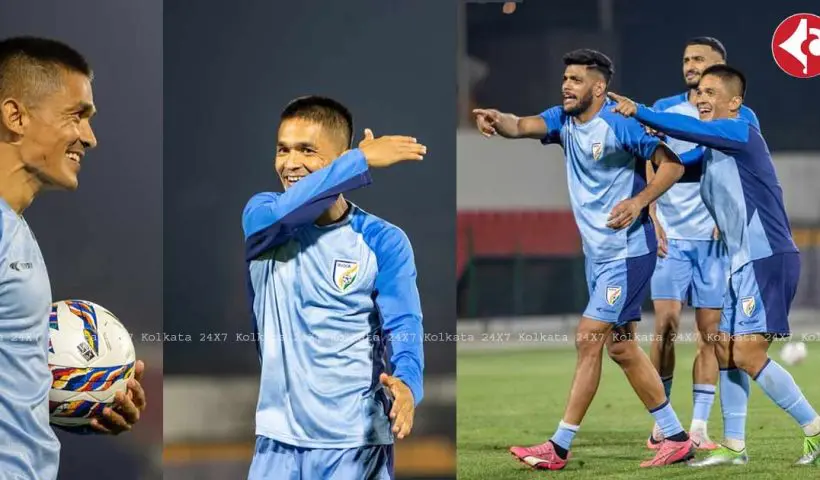 Sunil Chhetri in India vs Maldives match