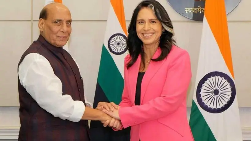 Tulsi Gabbard Meets Rajnath Singh