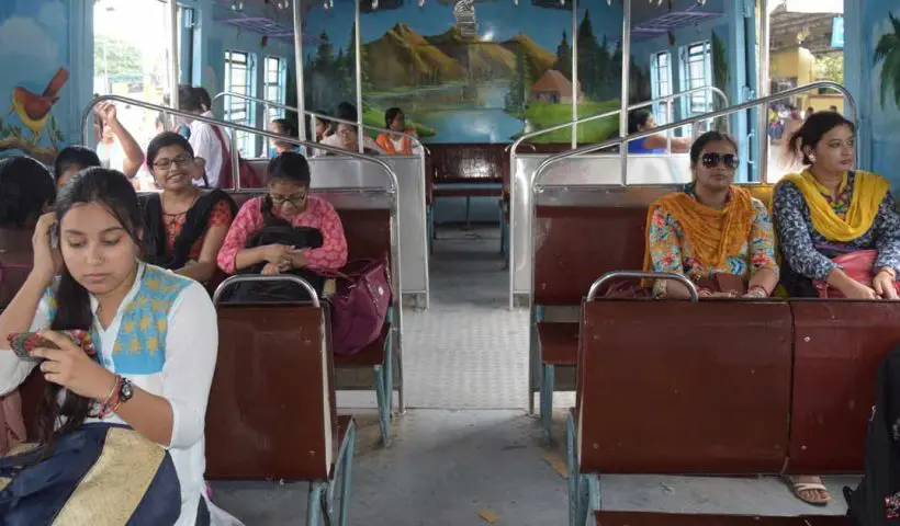Woman passenger in Sealdah divishion