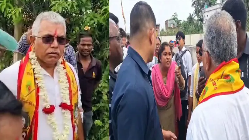 Dilip Ghosh Road Inauguration Protest 