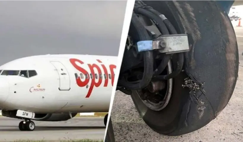 spice jet wheel falure