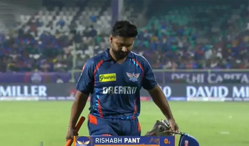 LSG rishabh pant against Delhi Capitals in IPL 2025