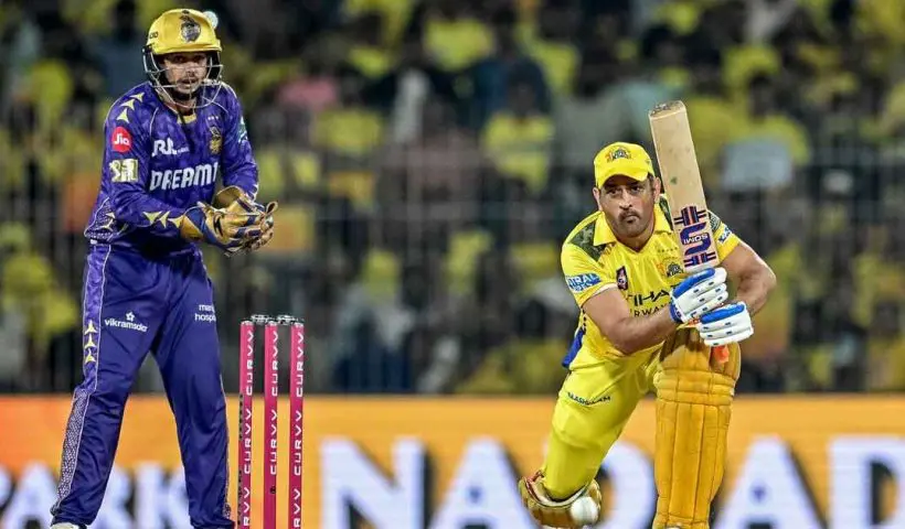 CSK vs KKR MS Dhoni Dhoni’s Captaincy Return Ends in Record Home Defeat