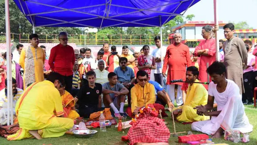 East Bengal Club Celebrates Poila Baisakh with Traditional Bar Puja
