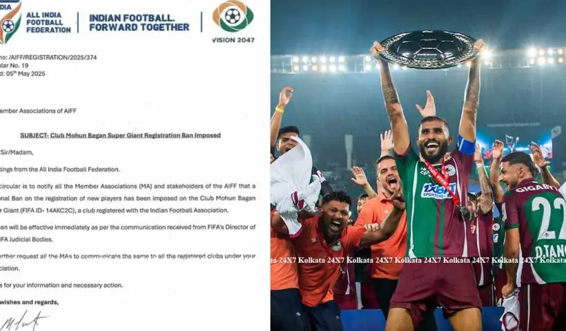 FIFA Ban Mohun Bagan SG can not register new players at a national level