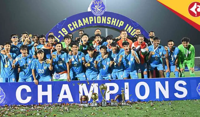 India Clinches SAFF U-19 Championship