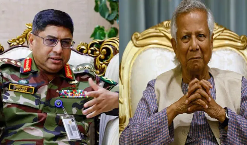 Army chief puts Yunus on notice