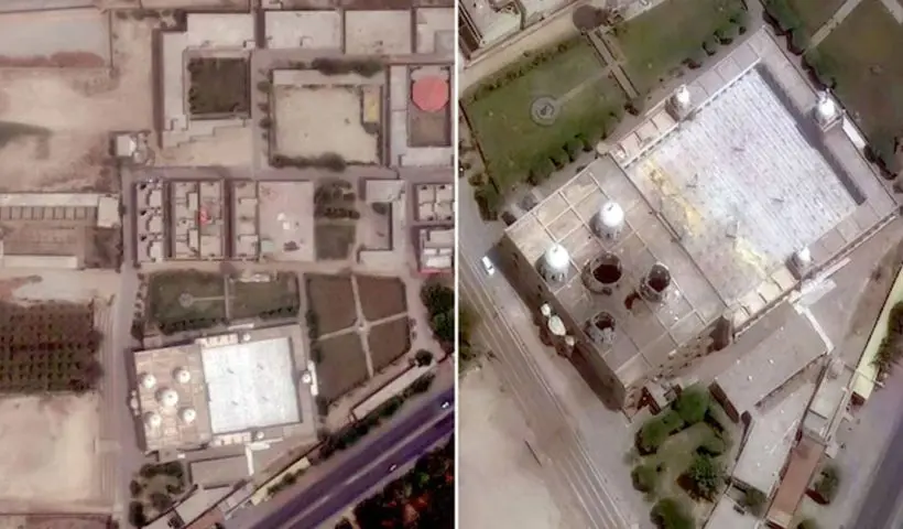 Satellite imagery confirms strikes