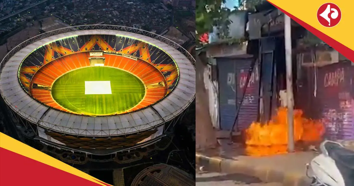 Gas cylinder explodes outside Narendra Modi Stadium ahead of IPL 2025