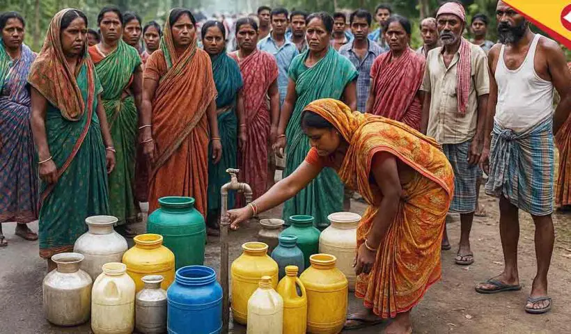 Jalpaiguri Banarhat Locals Demand Water, Threaten Administration Blockade