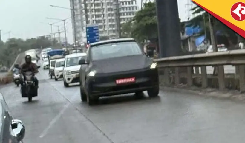 Tesla Model Y Juniper spotted on Indian roads again