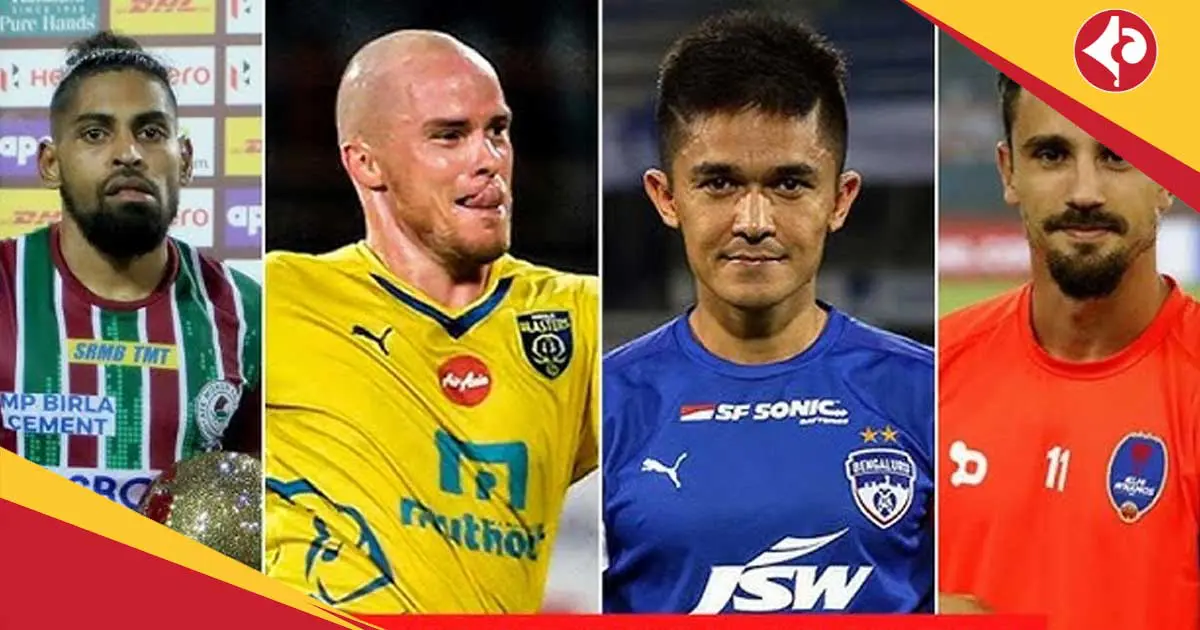 Top five players with most goal contributions of ISL