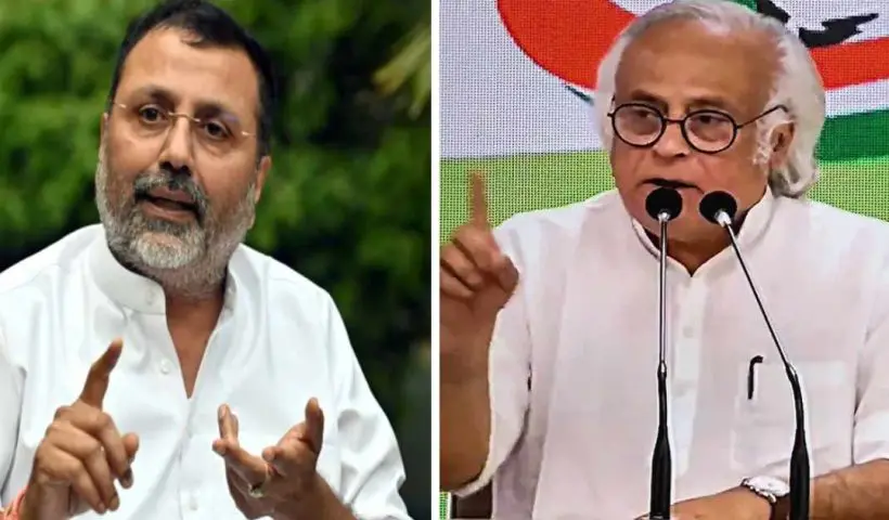 nishikant dubey attacked jairam ramesh