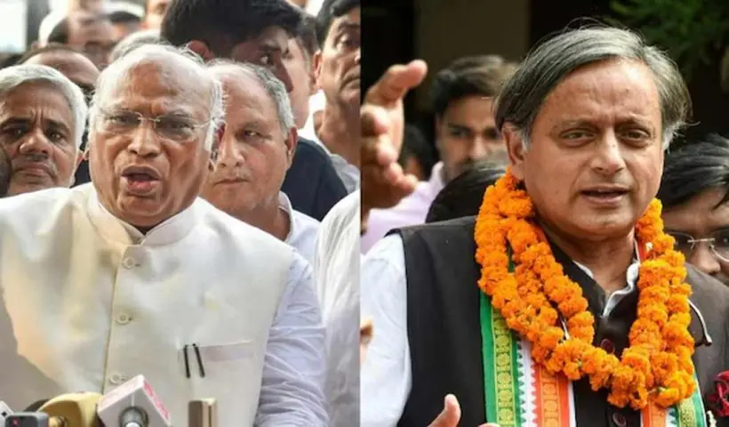 Tharoor smart reply to kharge