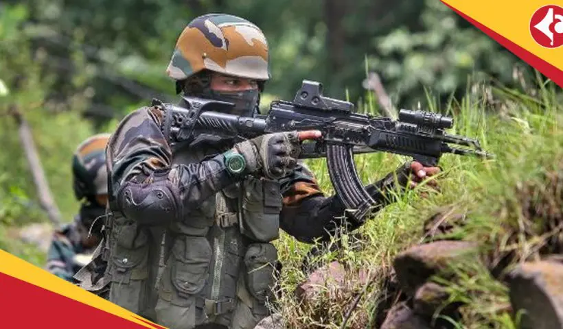 Indian Army AK-203 assault rifles