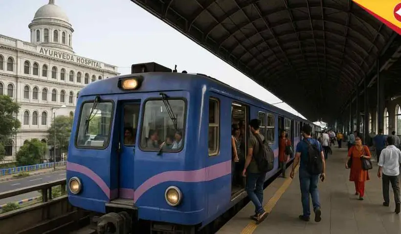 Ayurveda hospital name in Kolkata metro stations