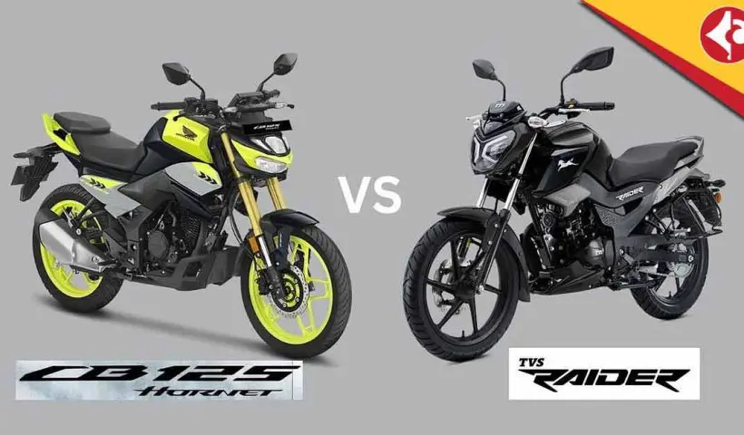 Honda CB125 Hornet vs TVS Raider 125