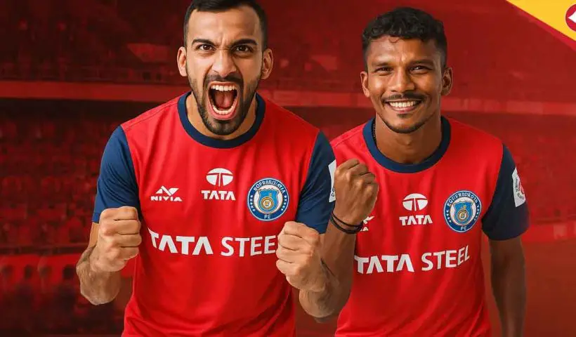 Jamshedpur FC Boosts ISL 2025 Squad with Sarthak Golui and Vincy Barretto Signings from Inter Kashi and Chennaiyin FC