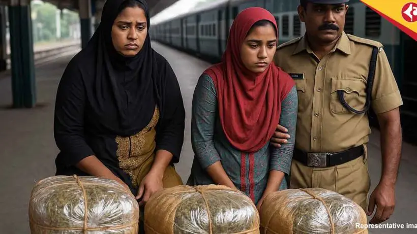 Kerala Police Arrest Murshidabad Women Anita Khatoon Bibi, Sonia Sultana with 37kg Ganja at Ernakulam Station