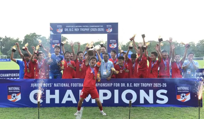 Manipur defeat Bengal Football Team to lift Dr BC Roy Trophy for the third time after 25 year later