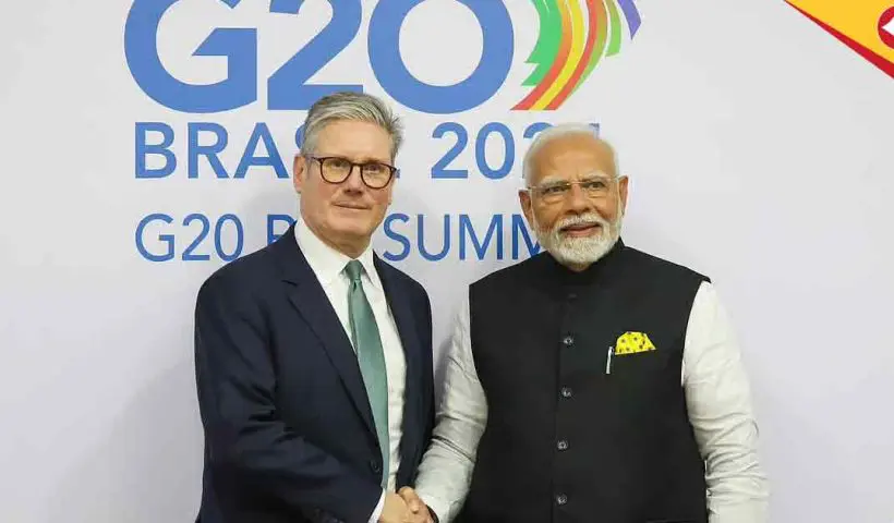 PM Modi in London: India-UK Free Trade Agreement Signing, Strategic Talks with Keir Starmer on Agenda