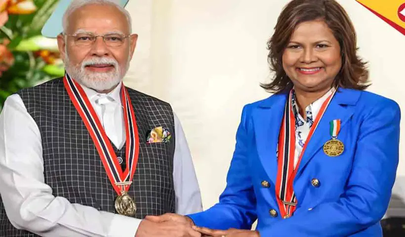 Prime Minister Narendra Modi Receives Trinidad and Tobago’s Highest Civilian Honour, Dedicates Award to 140 Crore Indians