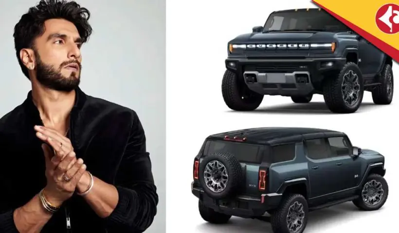 Ranveer Singh brings home the Hummer EV