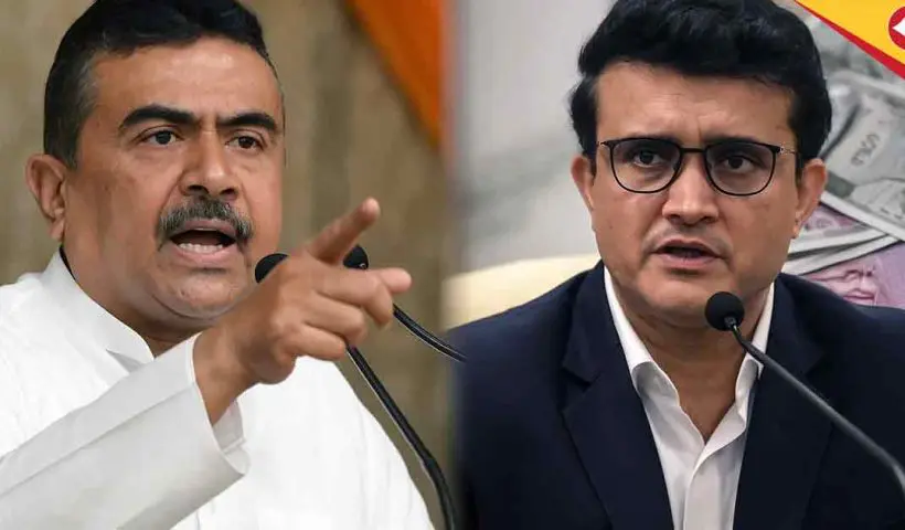 Suvendu Adhikari Targets Sourav Ganguly