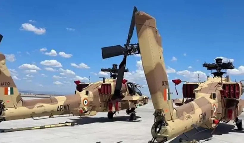 Indian Army got the first apache helicopters