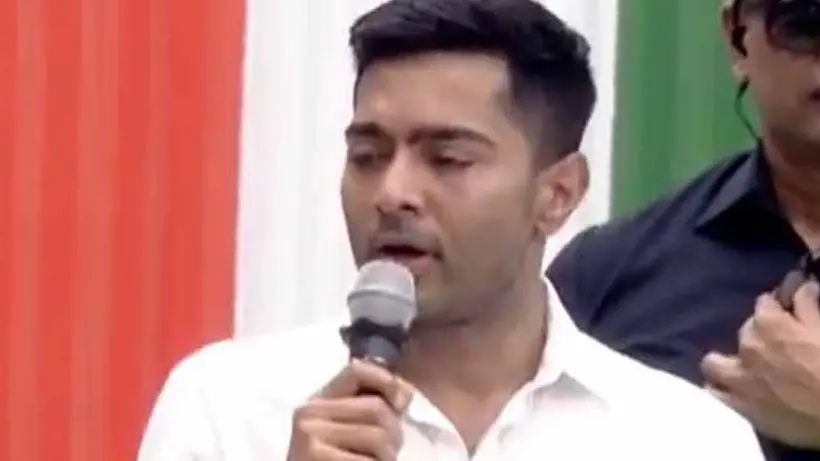 Abhishek Banerjee in shohid dibas