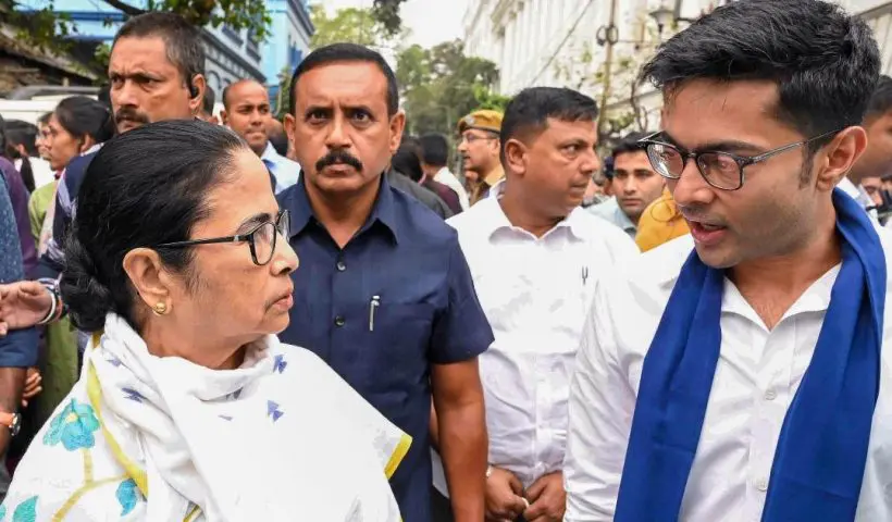 mamata and abhishek attend rally