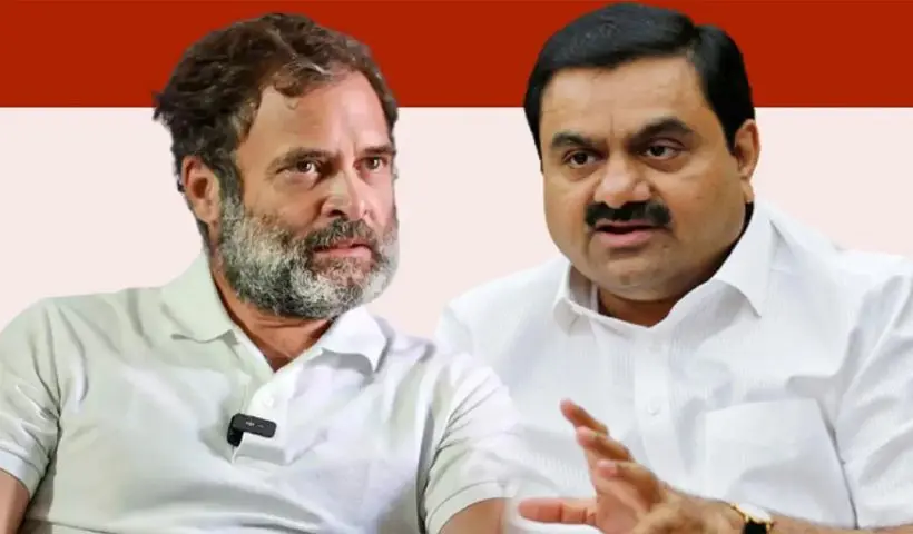Rahul Gandhi slams adani and modi