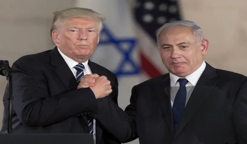 Netanyahu and trump meeting at white hose