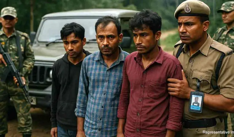 Bangladeshi Gang with Fake Police ID Arrested in Meghalaya After Violent Border Robbery Attempt