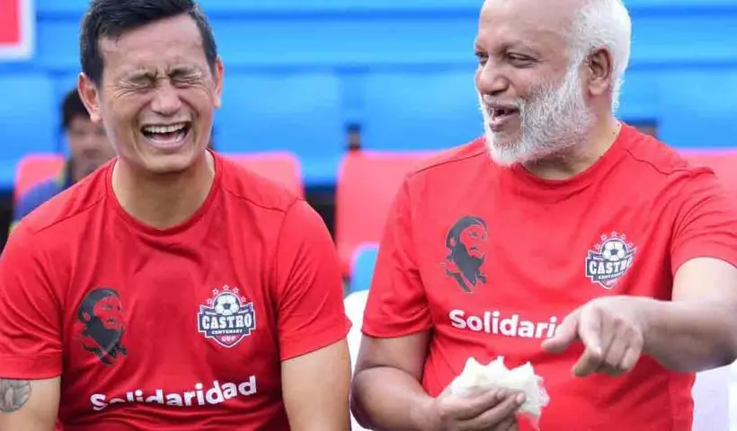 Bhaichung Bhutia Shines in Fidel Castro Centenary Football Match in Delhi, Celebrating Cuba-India Solidarity