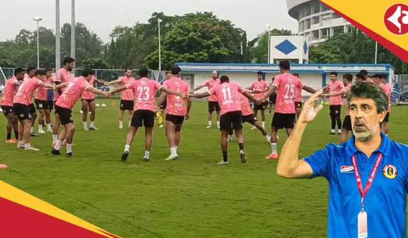 East Bengal coach Oscar Bruzon looking Namdhari FC match in Durand Cup as Final for Qualify to next round