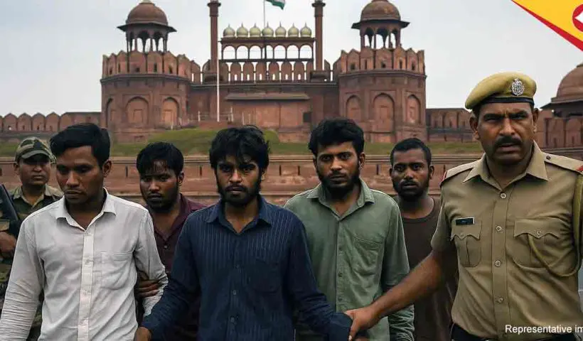Five Bangladeshi Intruders Arrested for Attempting to Forcibly Enter Red Fort in Delhi Ahead of Independence Day
