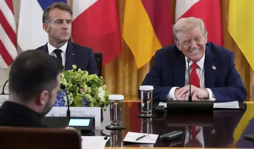 Trump Macron mic leak