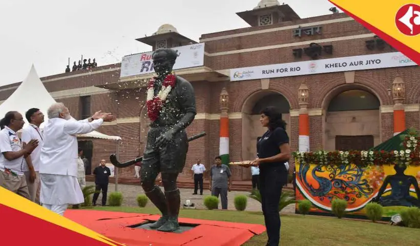 Naredra Modi message on National Sports Day 2025 at Major Dhyan Chand birthday theme one hour on playground