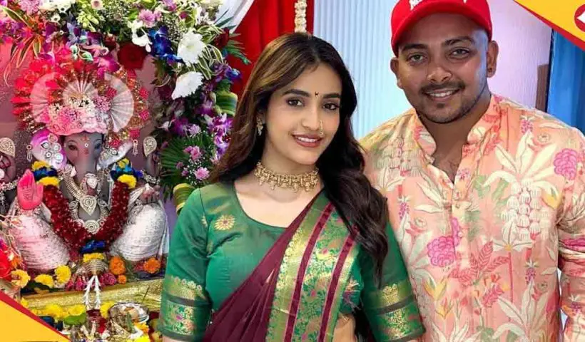 Prithvi Shaw Celebrates Ganesh Chaturthi 2025 with Akriti Agarwal, Fans Await His Comeback