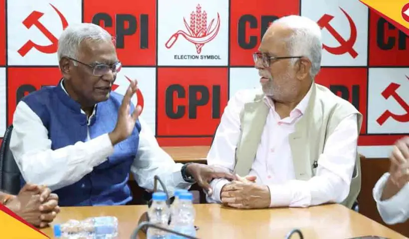 Vice president candidate Reddy met with key leaders of the cpi and cpim