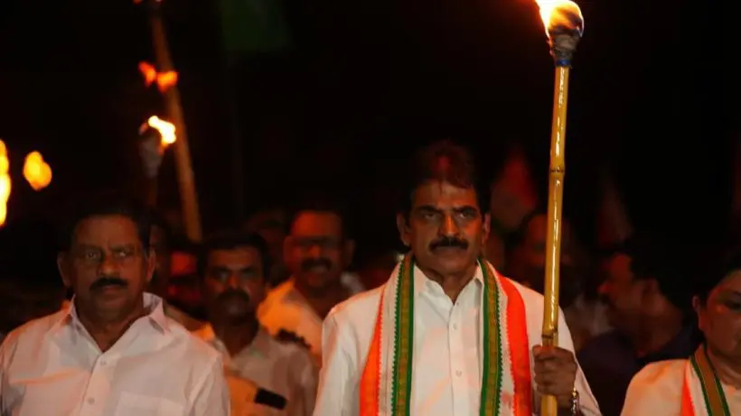 Kerala congress torch march