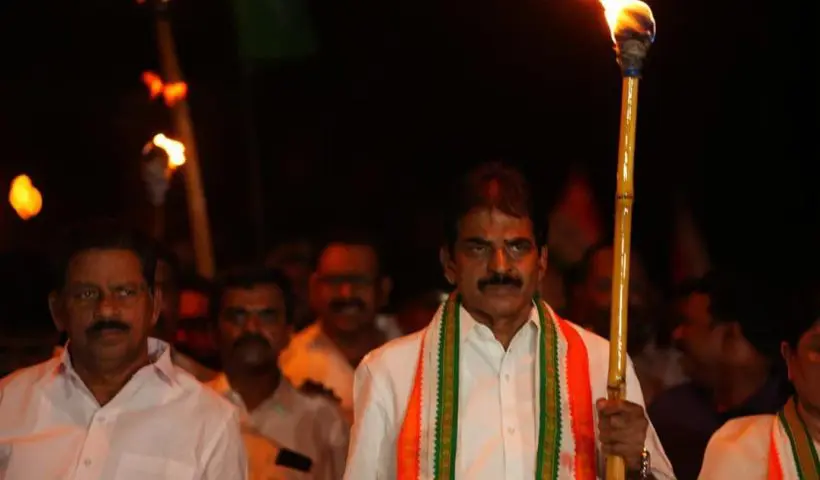 Kerala congress torch march