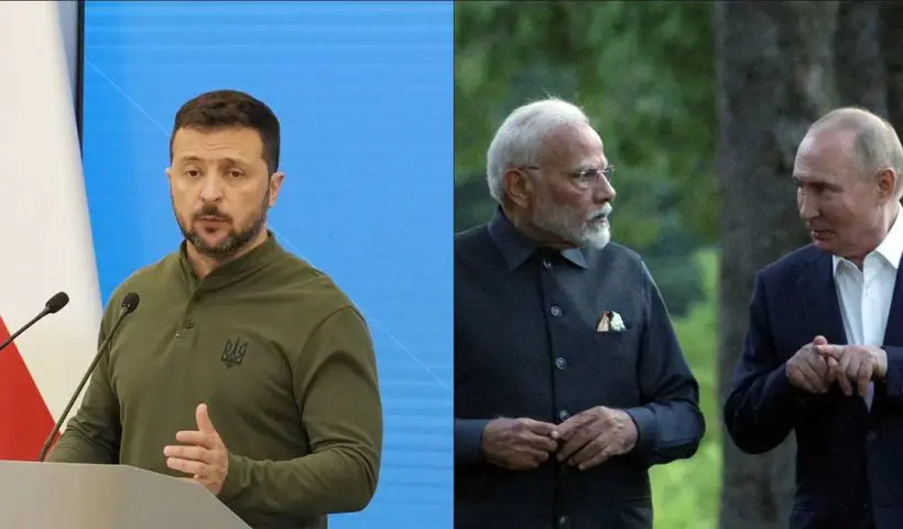 Zelensky phone call to modi